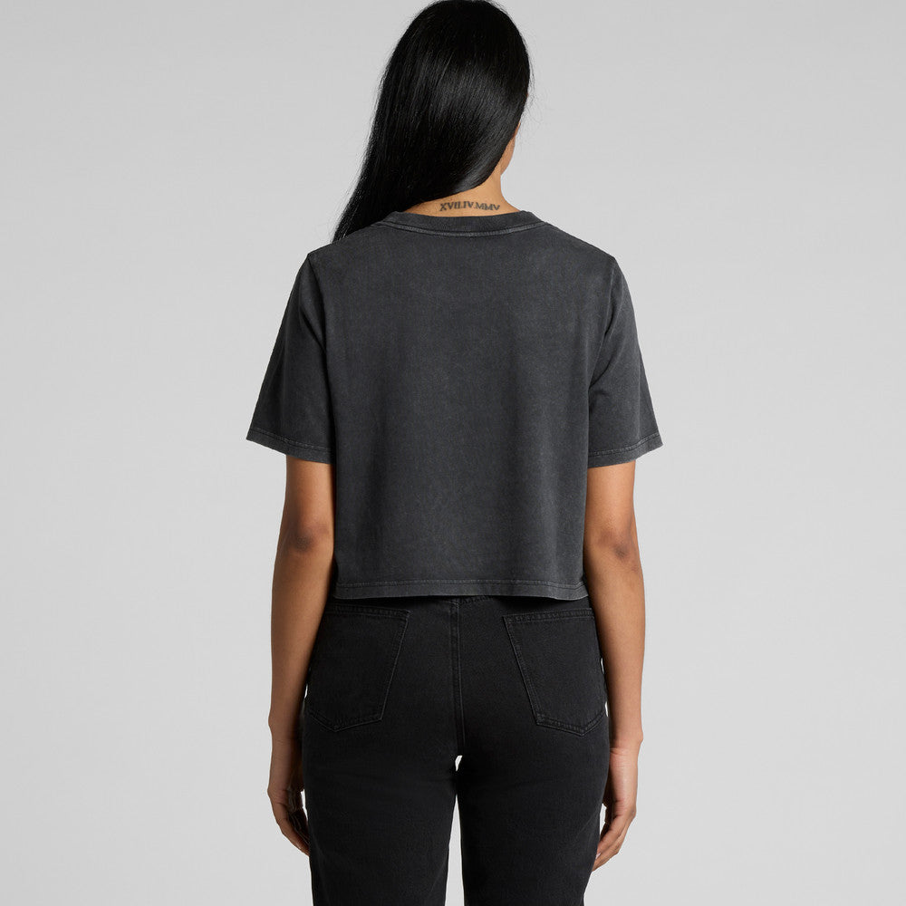 Wo's Stone Wash Heavy Crop