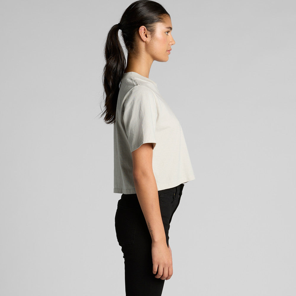 Wo's Heavy Faded Crop Tee